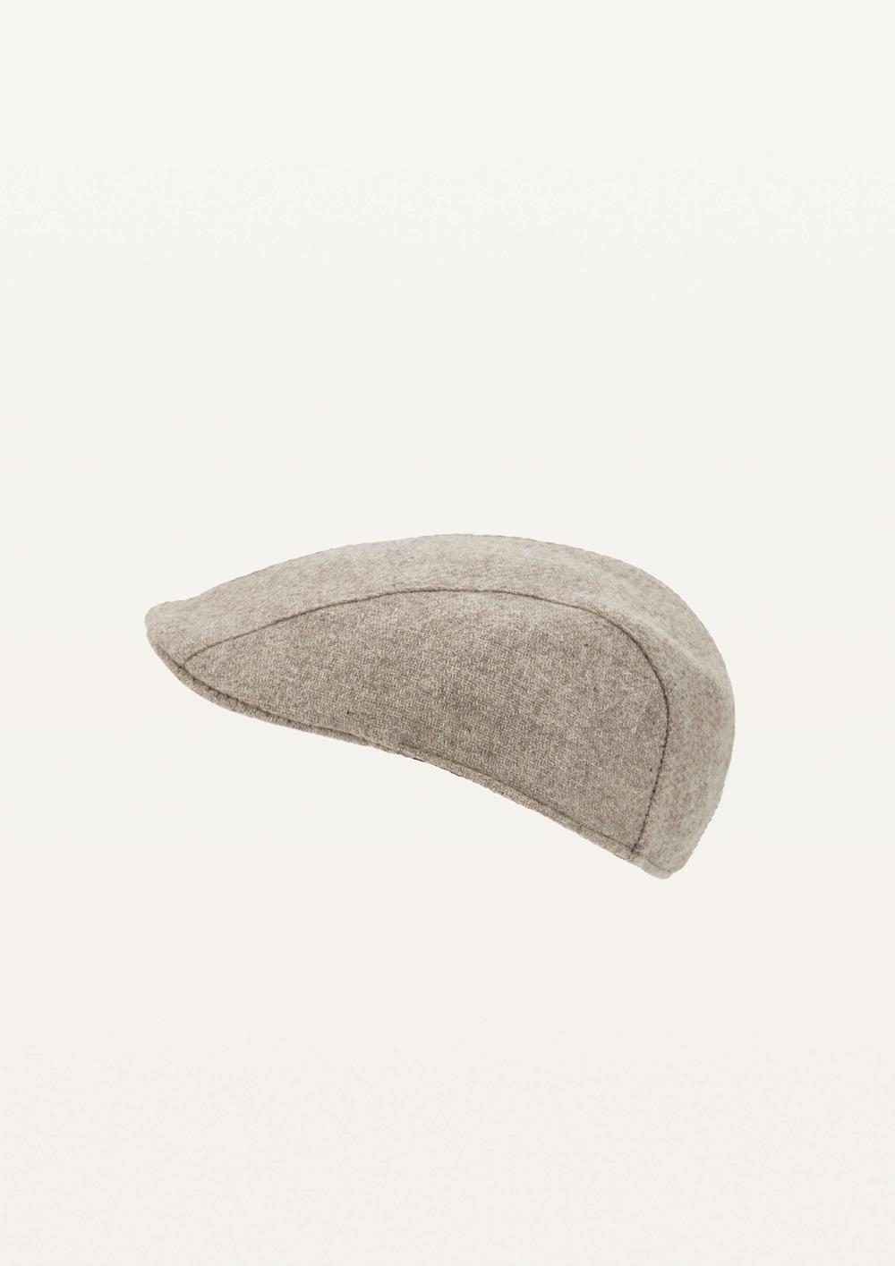 Mod.61.1 Stone woollen cap | AW2526 Mod.61.1 Stone woollen cap