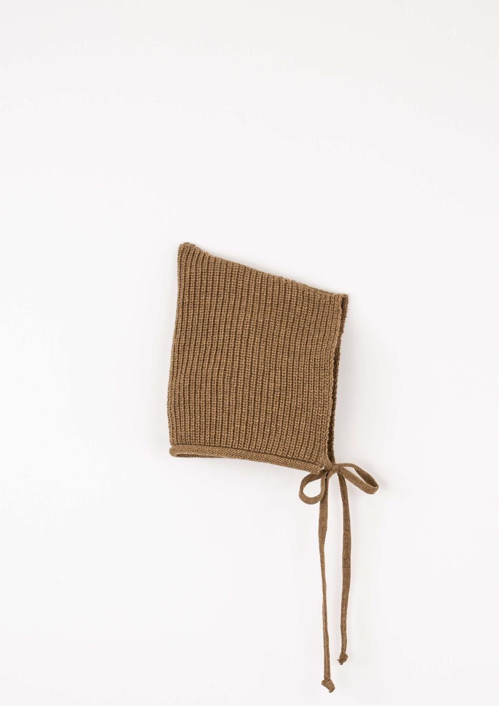 Mod.63.3 Terracotta knitted bonnet | AW2526 Mod.63.3 Terracotta knitted bonnet