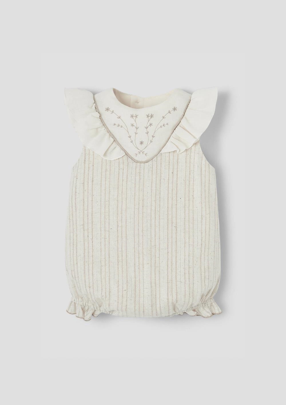 Mod.1.1 Lurex romper suit with embroidered yoke | SS26 Mod.1.1 Lurex romper suit with embroidered yoke