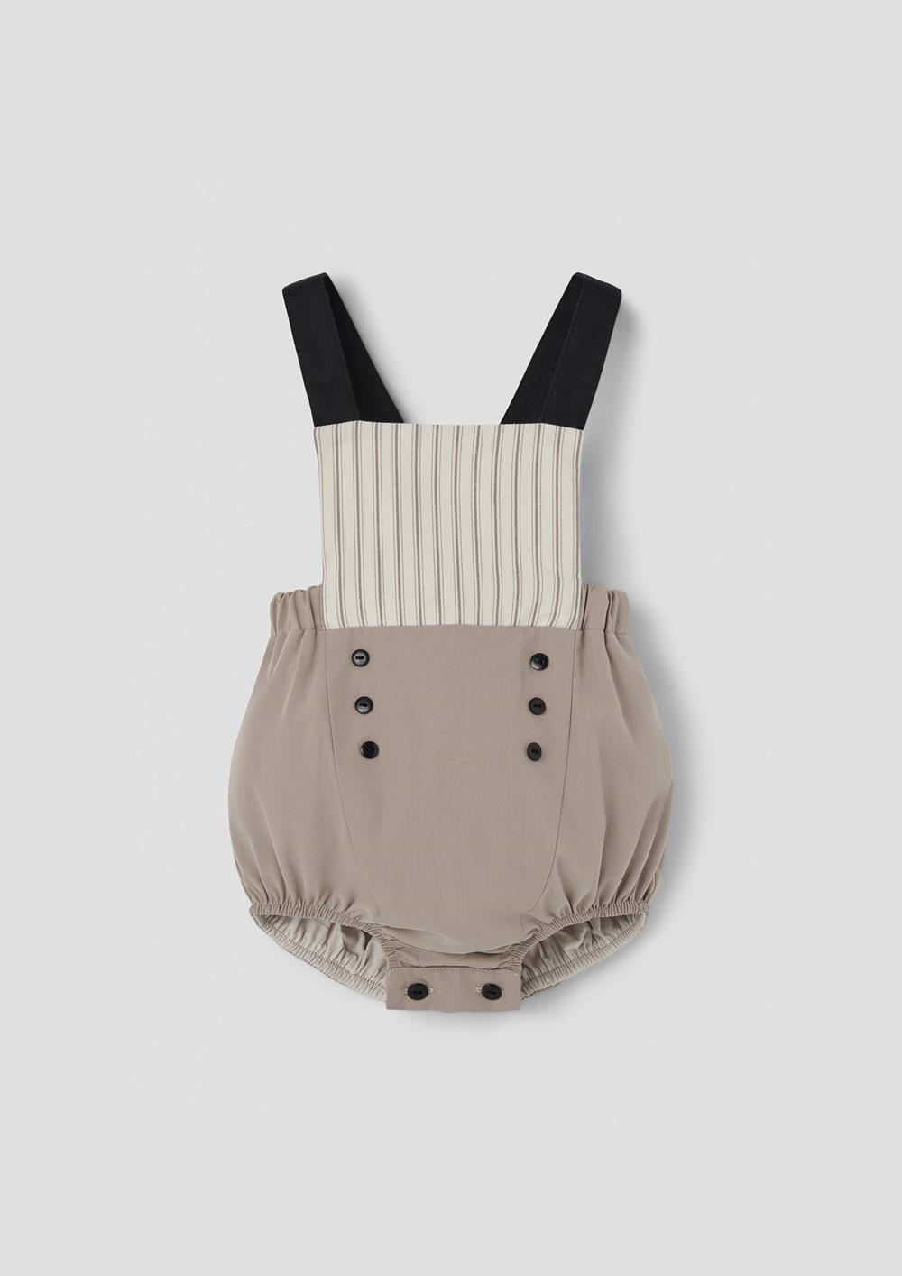 Mod.7.2 Taupe dungarees with straps | SS26 Mod.7.2 Taupe dungarees with straps
