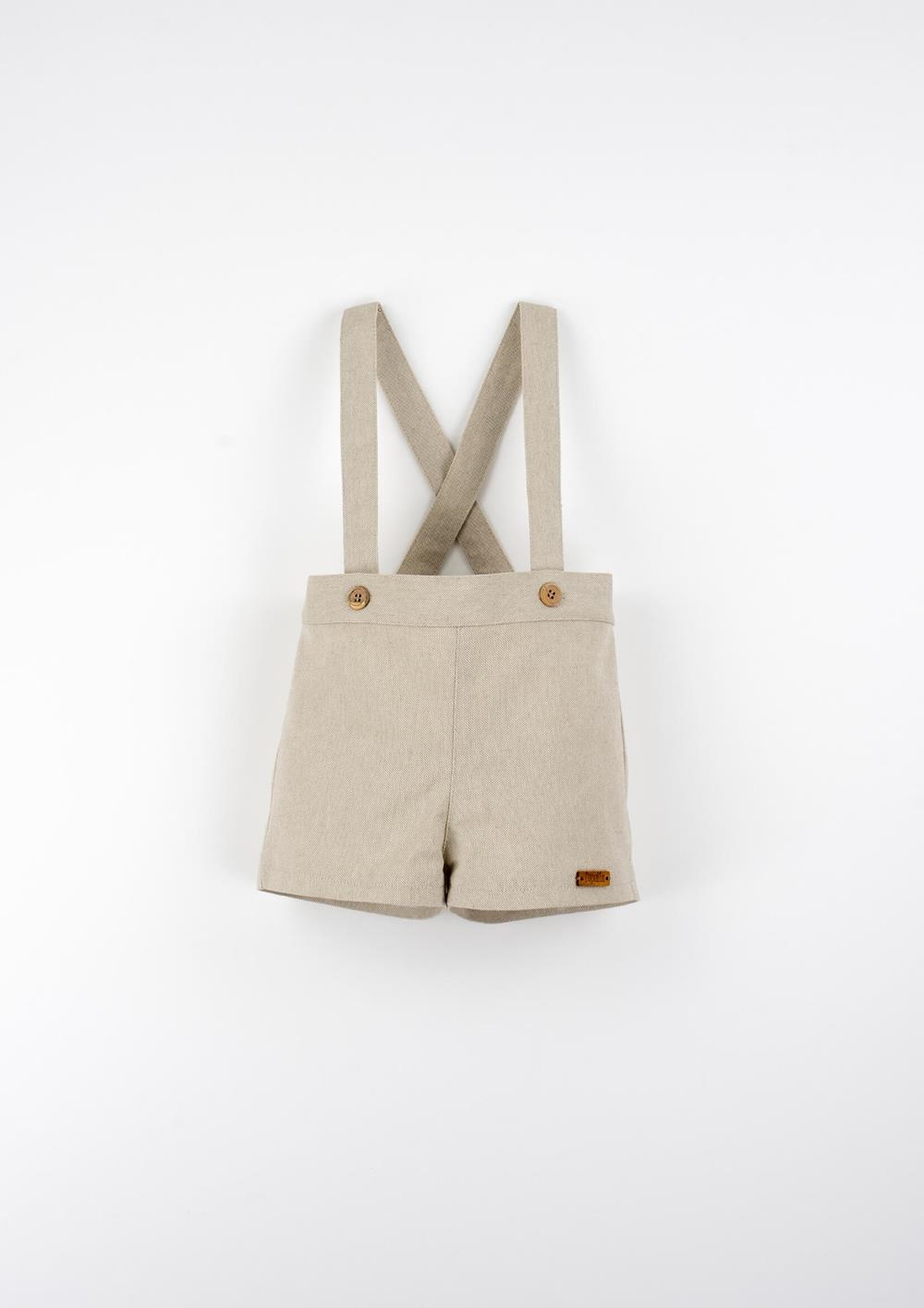 Mod.11.3 Sand oxford shorts with straps | SS26 Mod.11.3 Sand oxford shorts with straps