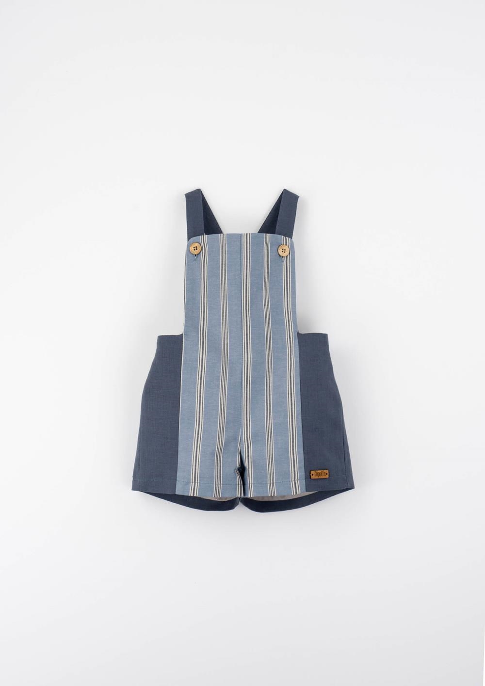 Mod.12.3 Blue striped combination dungarees | SS26 Mod.12.3 Blue striped combination dungarees