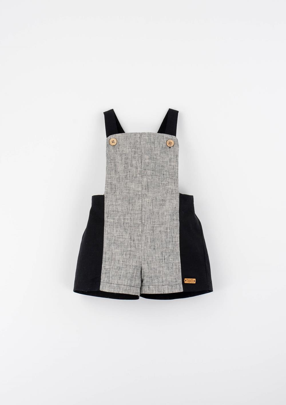Mod.12.4 Black fleck combination dungarees | SS26 Mod.12.4 Black fleck combination dungarees