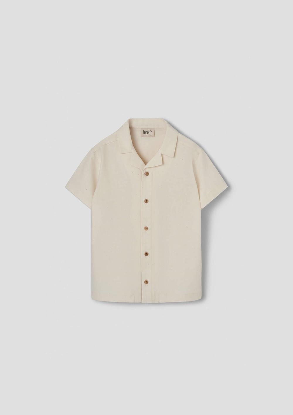 Mod.21.1 Off-white shirt with lapel collar | SS26 Mod.21.1 Off-white shirt with lapel collar