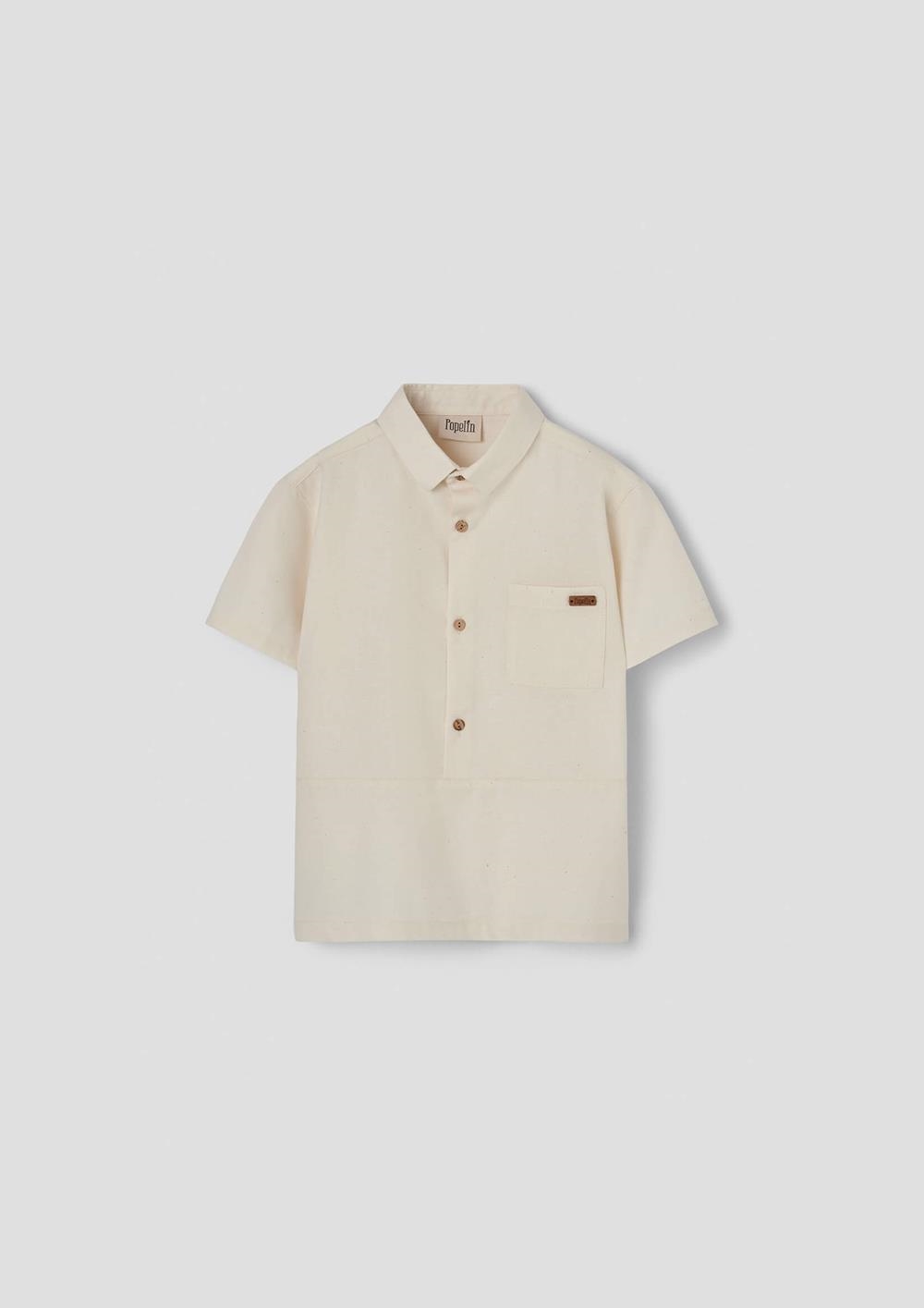 Mod.22.1 Off-white shirt with collar | SS26 Mod.22.1 Off-white shirt with collar