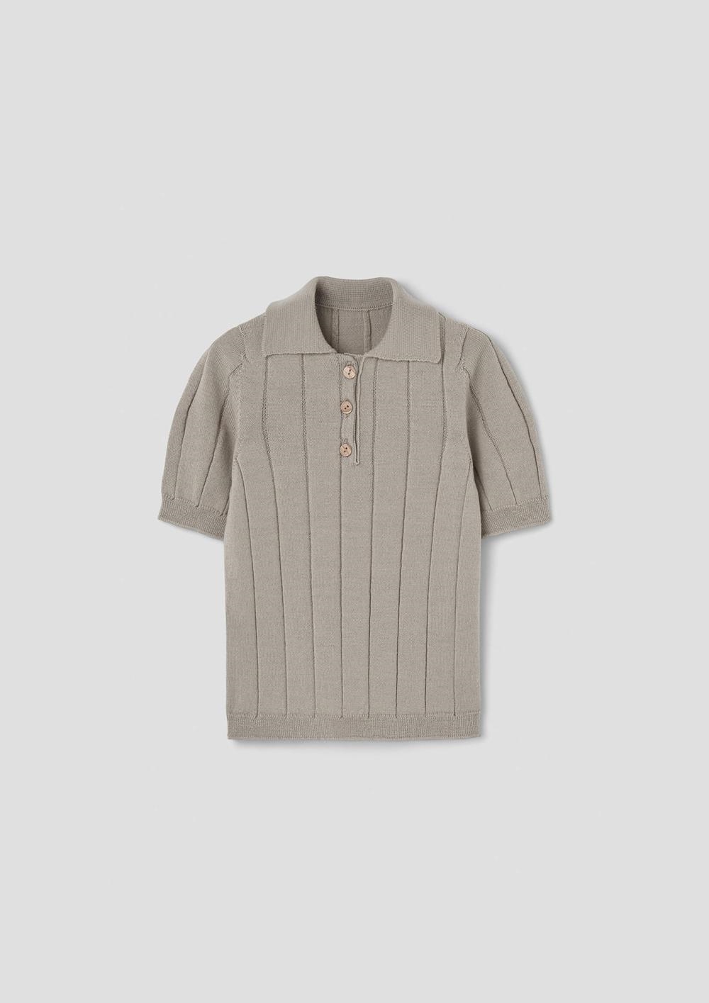 Mod.17.2 Beige polo shirt | SS26 Mod.17.2 Beige polo shirt