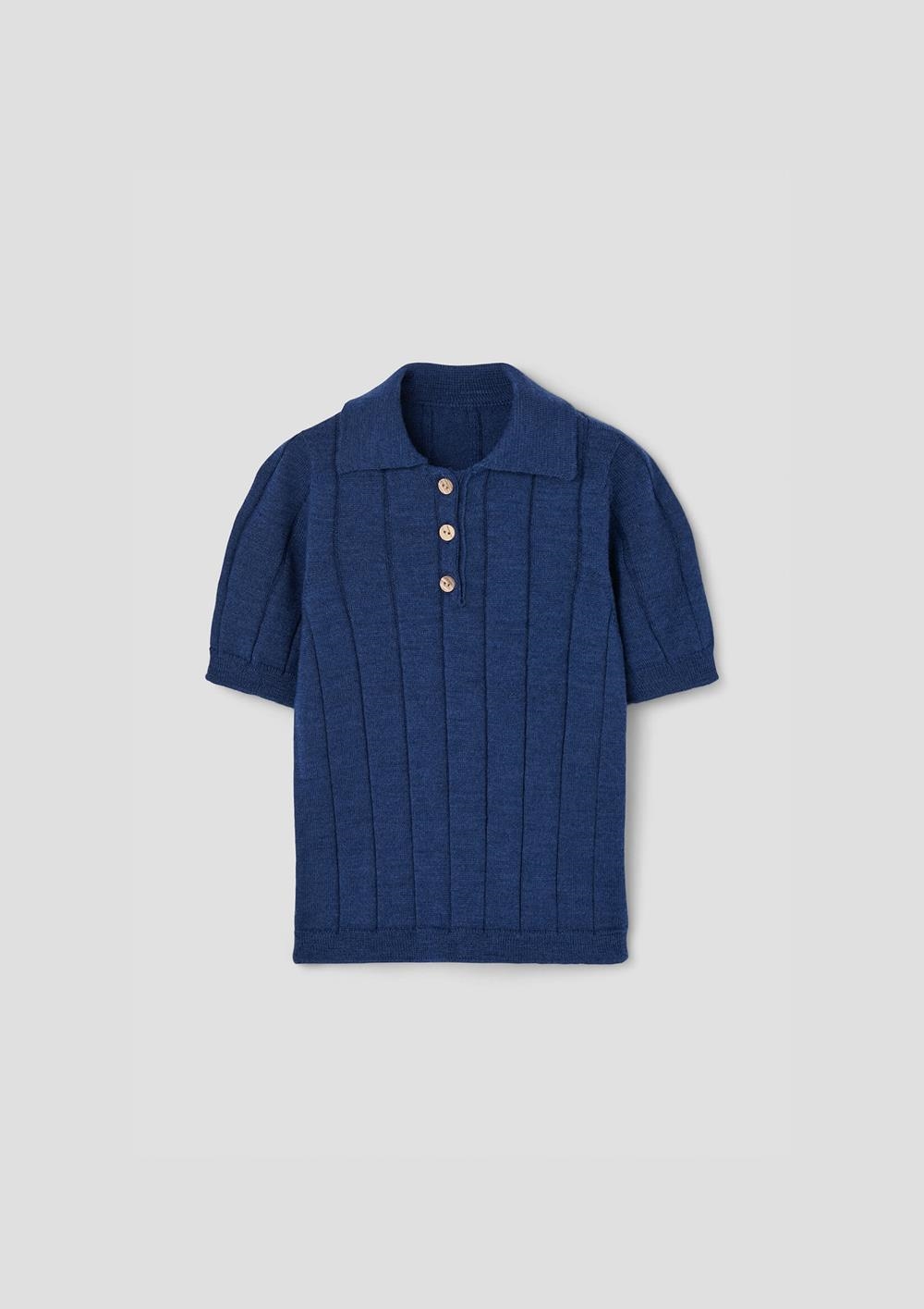 Mod.17.3 Navy blue polo shirt | SS26 Mod.17.3 Navy blue polo shirt