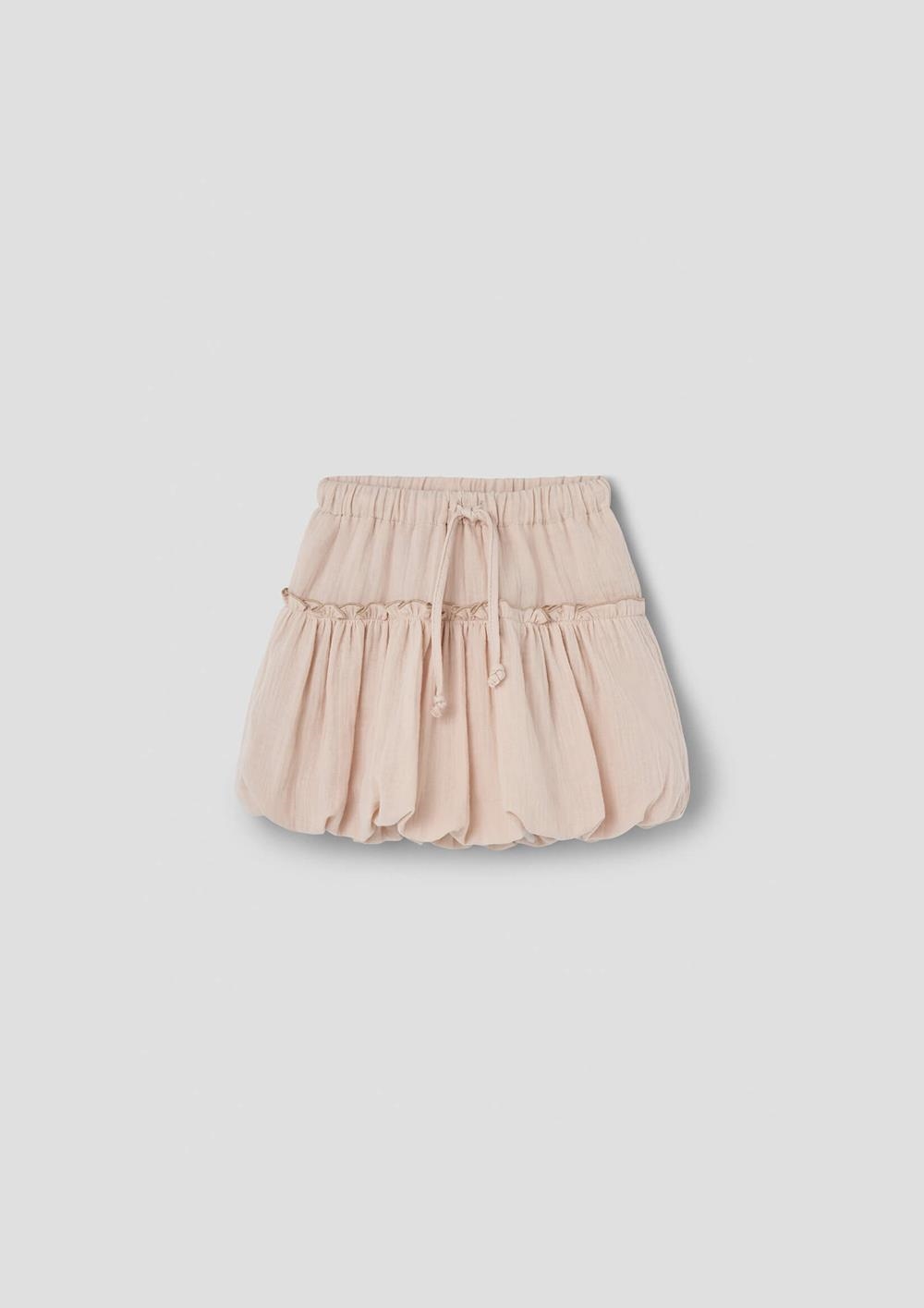 Mod.28.2 Dusty pink puffball mini skirt | SS26 Mod.28.2 Dusty pink puffball mini skirt