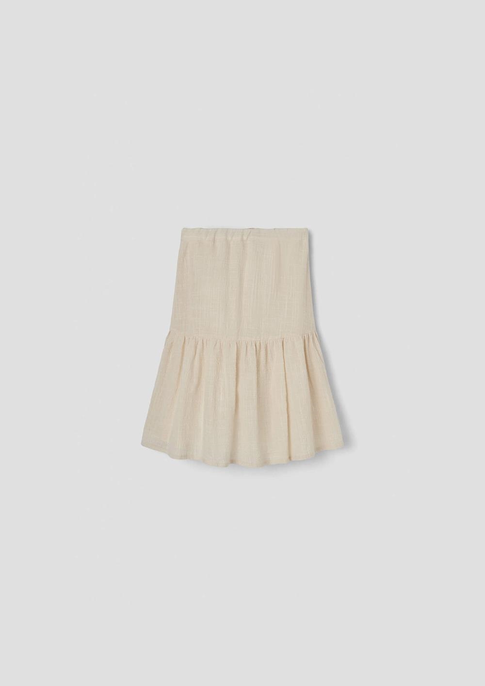 Mod.24.1 Off-white midi skirt | SS26 Mod.24.1 Off-white midi skirt