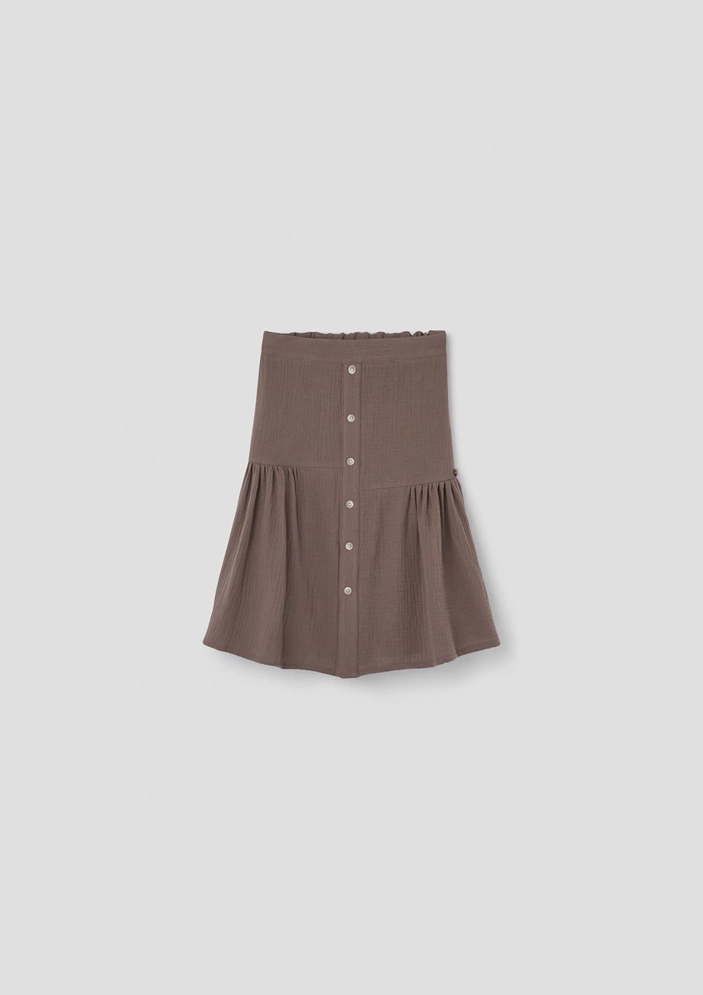 Mod.24.4 Brown midi skirt | SS26 Mod.24.4 Brown midi skirt