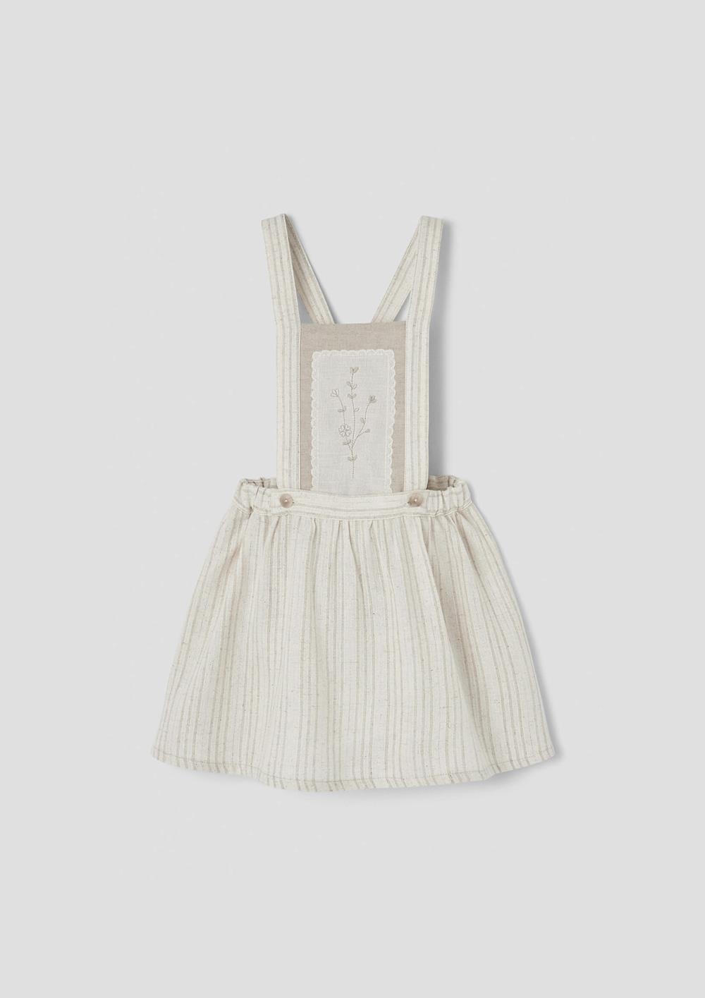 Mod.23.4 Silver lurex short skirt with embroidered bid | SS26 Mod.23.4 Silver lurex short skirt with embroidered bid