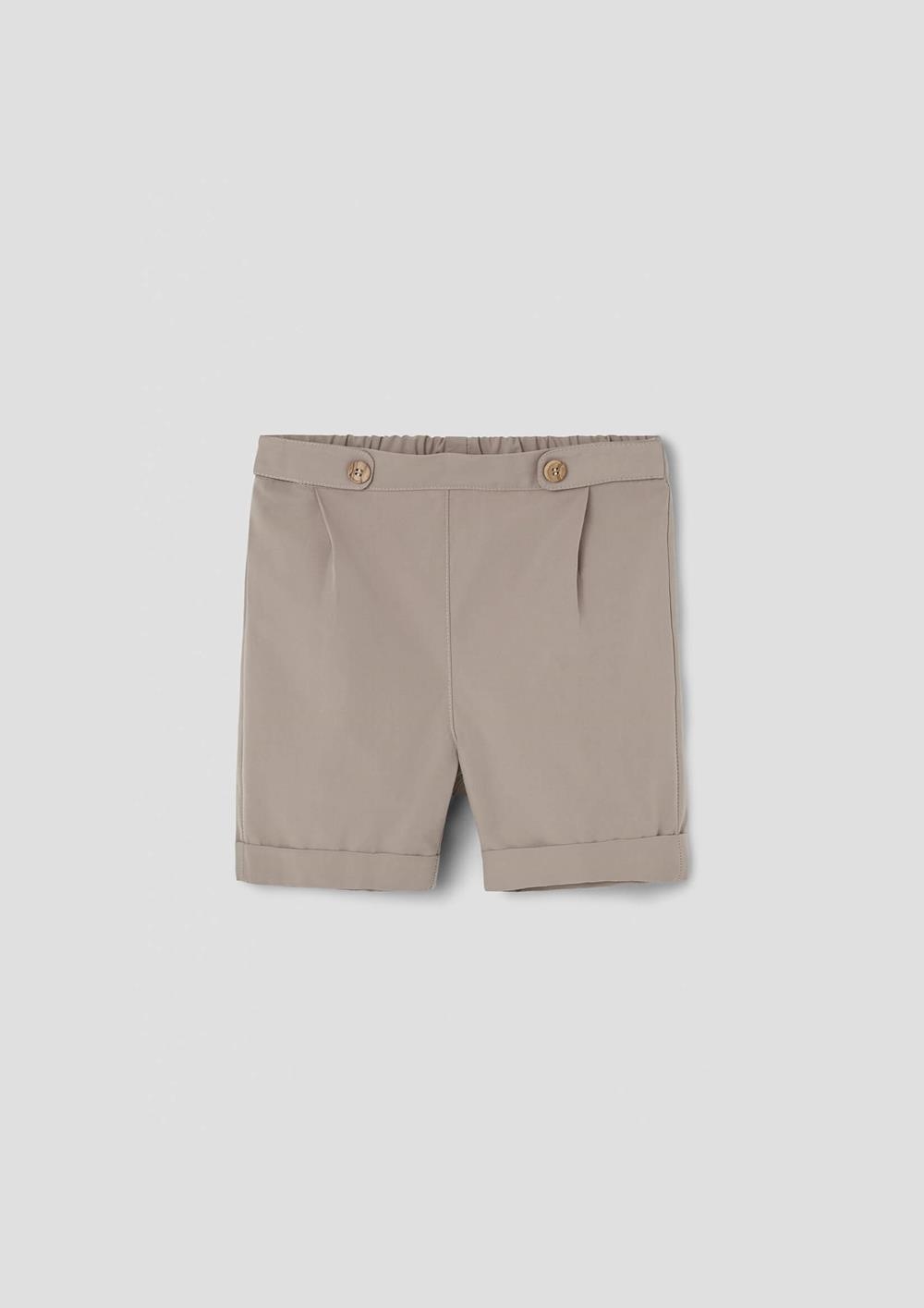 Mod.31.3 Taupe bermuda shorts with turn-ups | SS26 Mod.31.3 Taupe bermuda shorts with turn-ups