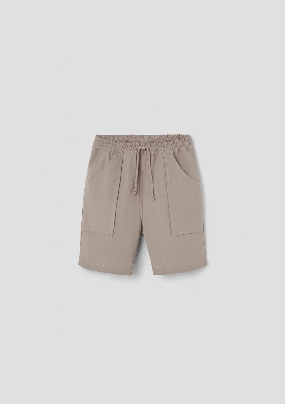 Mod.33.2 Taupe jogger Bermuda shorts | SS26 Mod.33.2 Taupe jogger Bermuda shorts