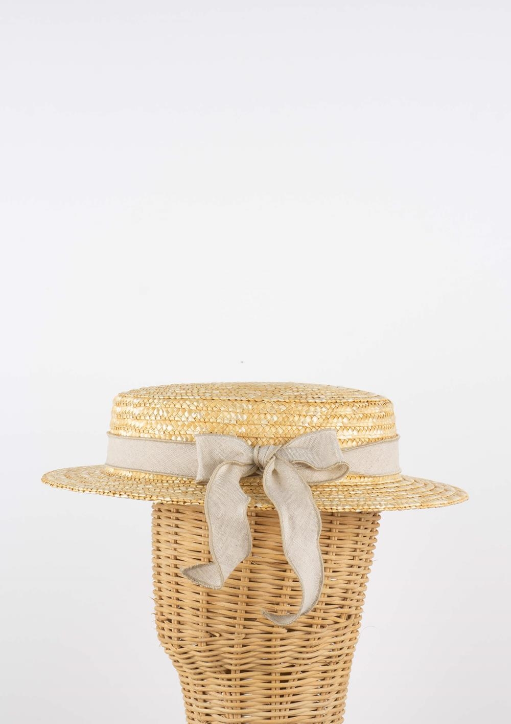 Mod.63.3 Sand linen Natural straw hat | SS26 Mod.63.3 Sand linen Natural straw hat