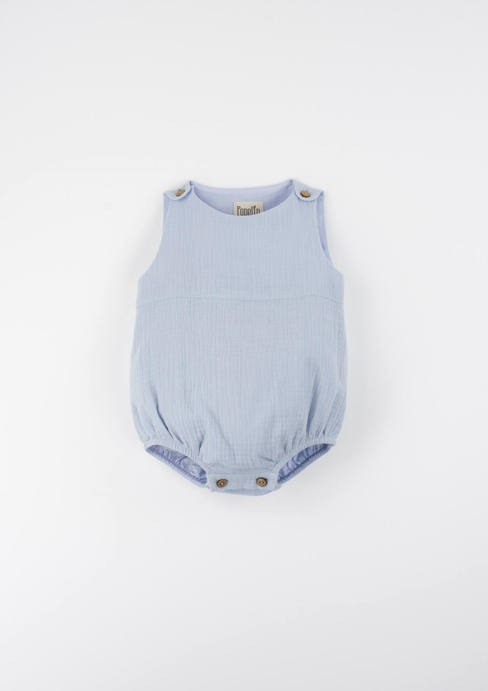 Mod.50.5 Blue baby romper suit | SS26 Mod.50.5 Blue baby romper suit