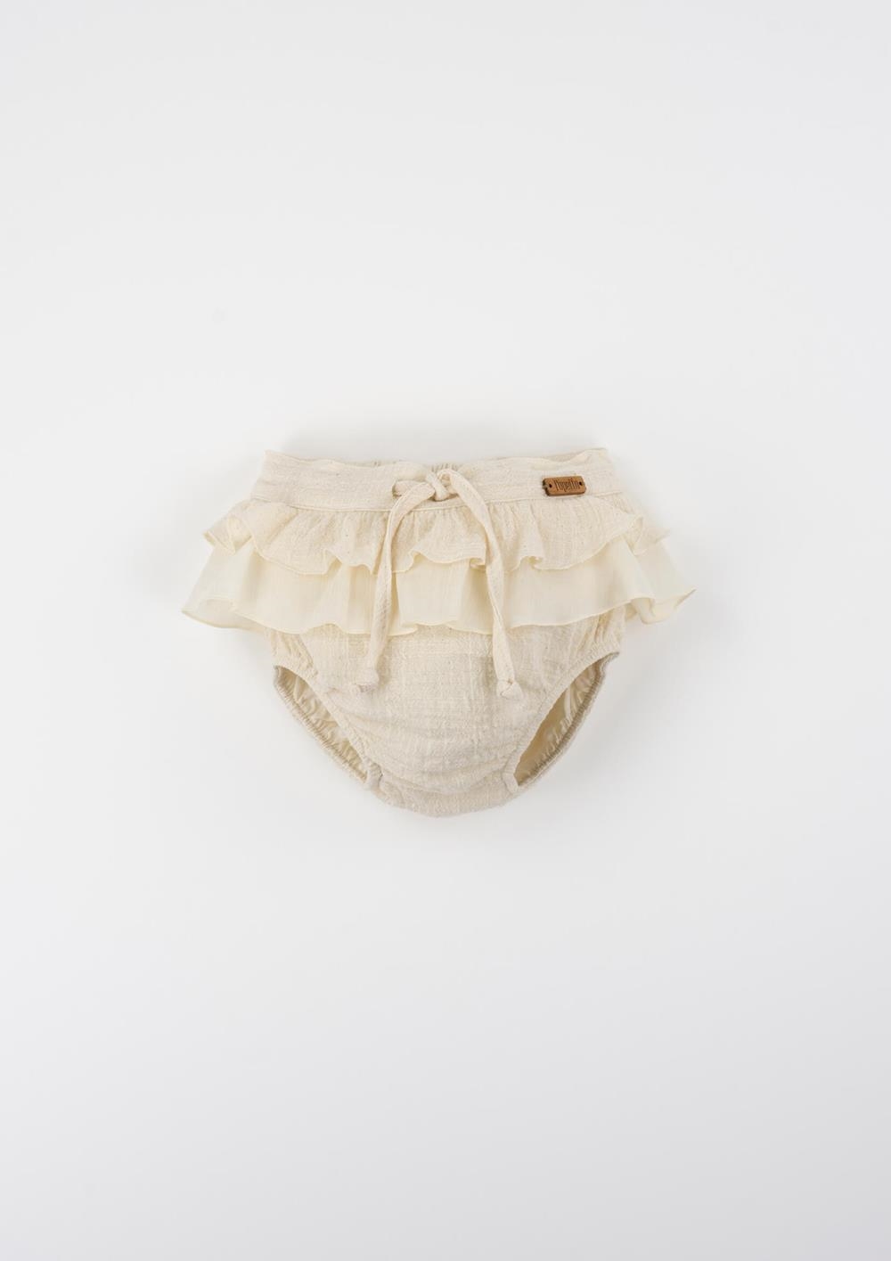 Mod.52.1 Off-white culotte with double frill | SS26 Mod.52.1 Off-white culotte with double frill