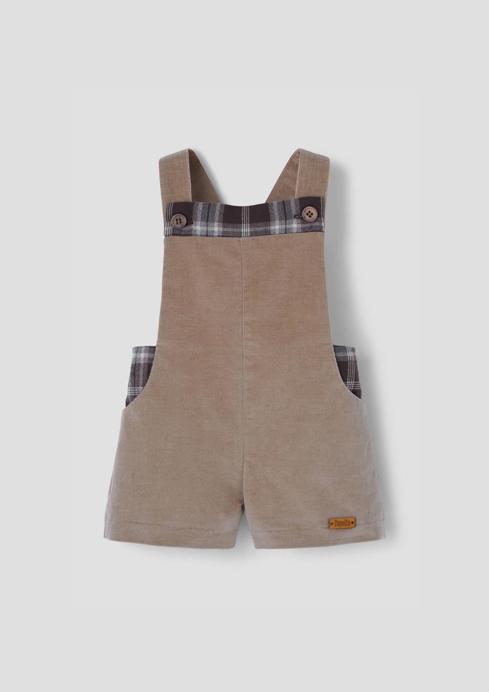 Mod.9.1 Camel corduroy contrasting dungarees | AW26.27 Mod.9.1 Camel corduroy contrasting dungarees