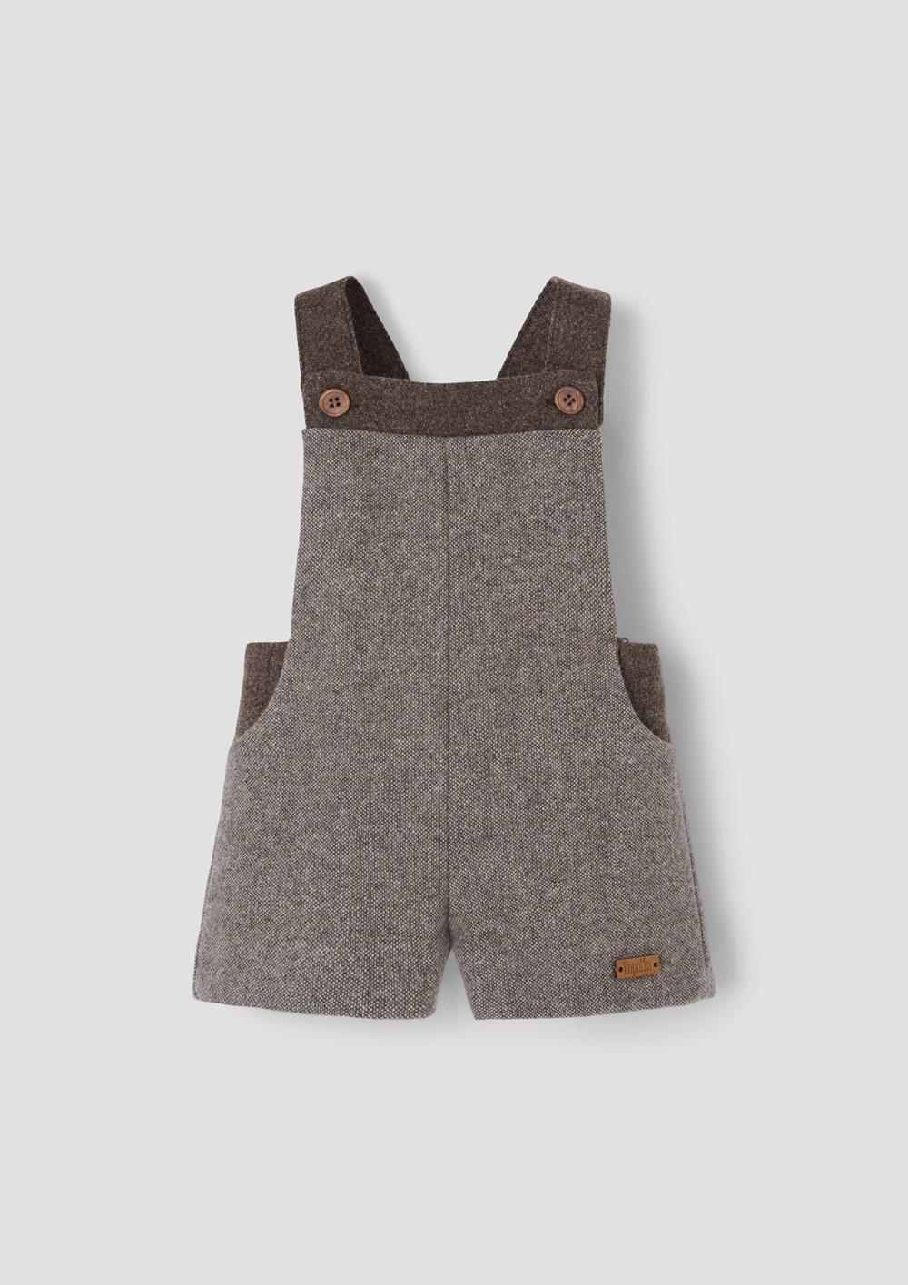 Mod.9.4 Brown fleck contrasting dungarees | AW26.27 Mod.9.4 Brown fleck contrasting dungarees