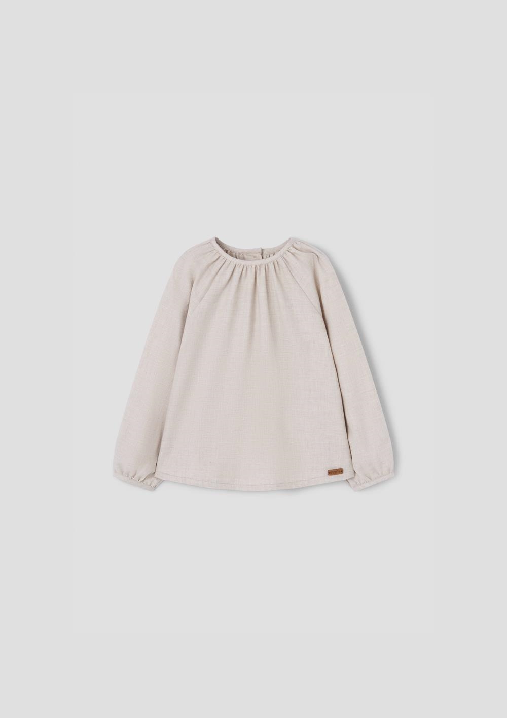 Mod.16.2 Sand raglan sleeve blouse | AW26.27 Mod.16.2 Sand raglan sleeve blouse