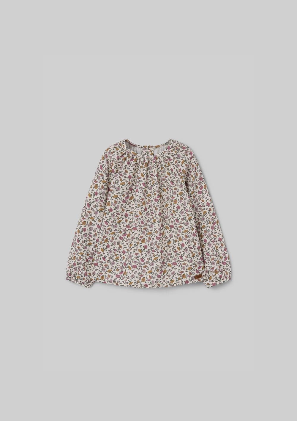 Mod.16.3 Mauve floral raglan sleeve blouse | AW26.27 Mod.16.3 Mauve floral raglan sleeve blouse