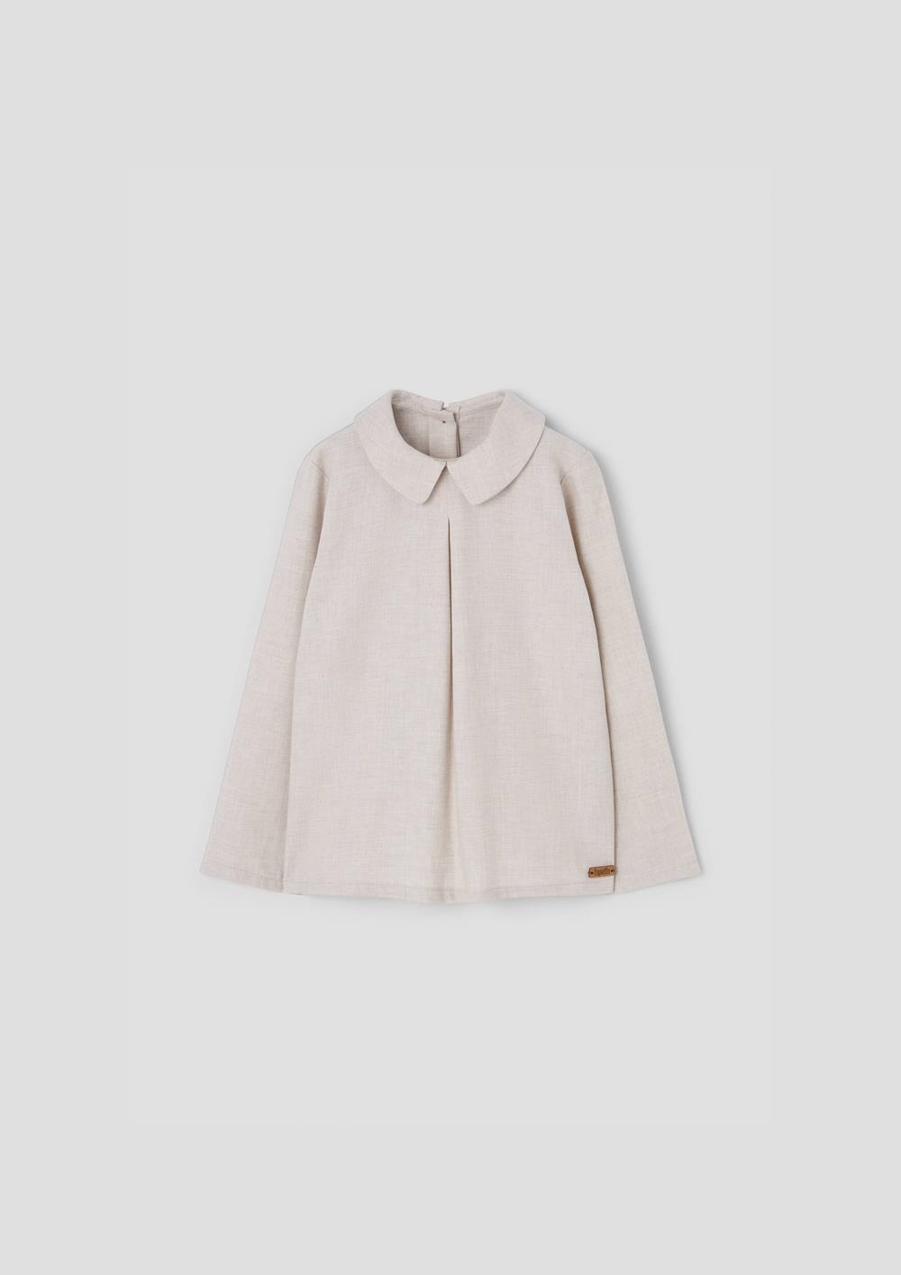 Mod.19.2 Sand blouse with pleat | AW26.27 Mod.19.2 Sand blouse with pleat