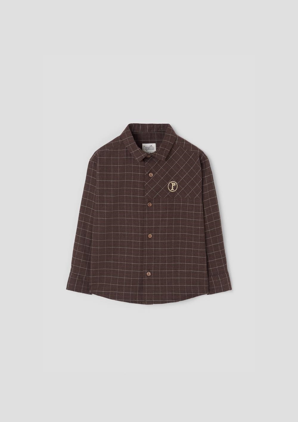 Mod.24.2 Brown shirt with collar | AW26.27 Mod.24.2 Brown shirt with collar