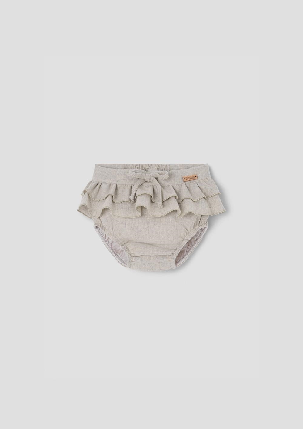 Mod.28.2 Sand culotte with double frill | AW26.27 Mod.28.2 Sand culotte with double frill