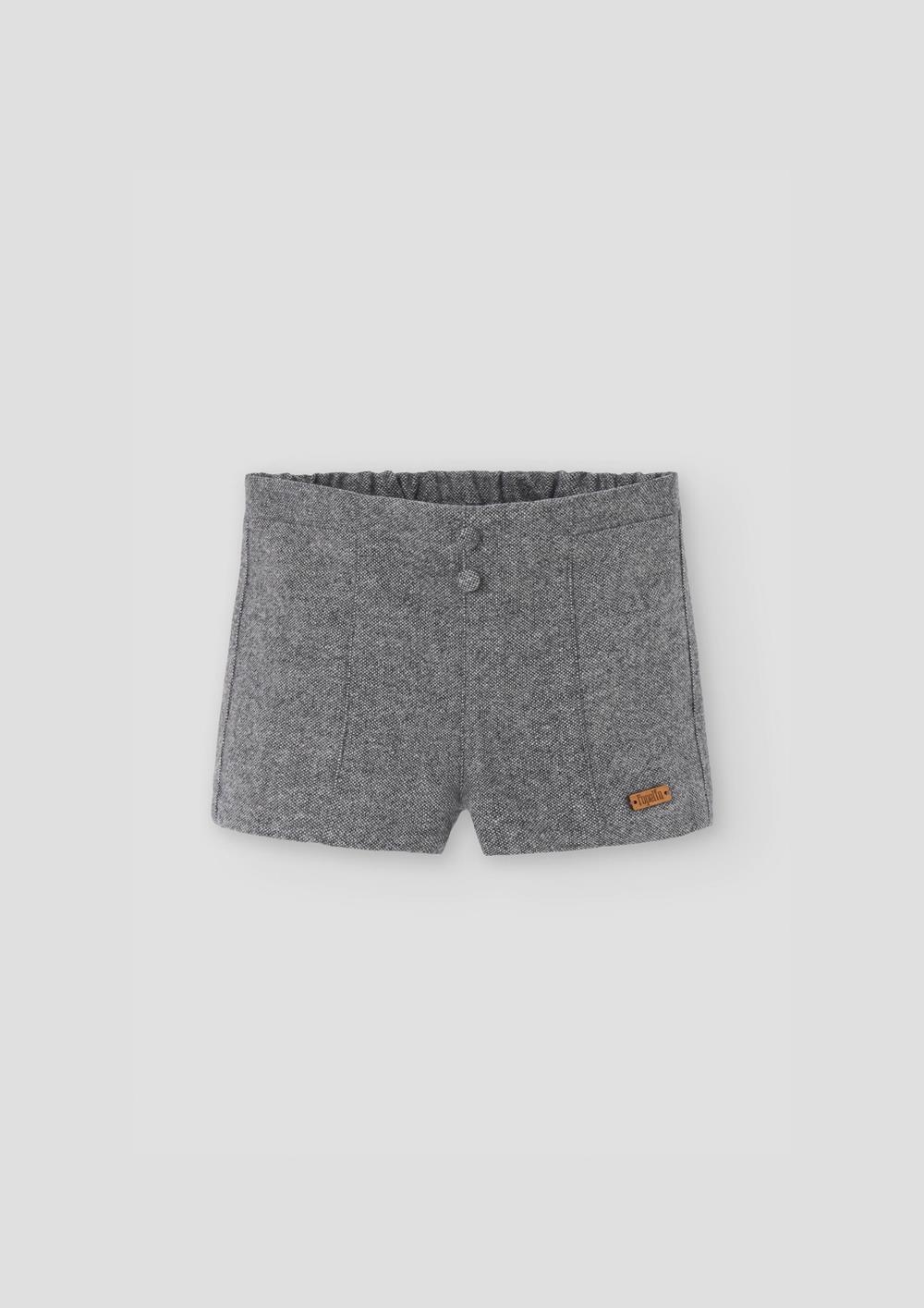 Mod.29.4 Grey fleck panelled shorts | AW26.27 Mod.29.4 Grey fleck panelled shorts
