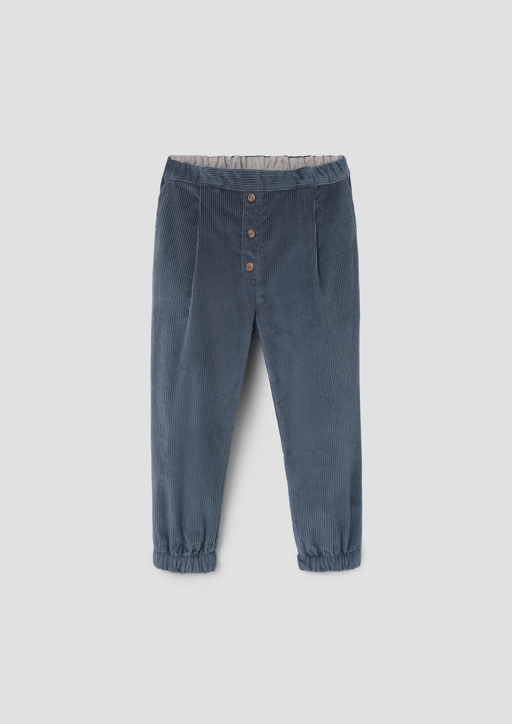 Mod.31.2 Grey-blue corduroy jogger trousers | AW26.27 Mod.31.2 Grey-blue corduroy jogger trousers