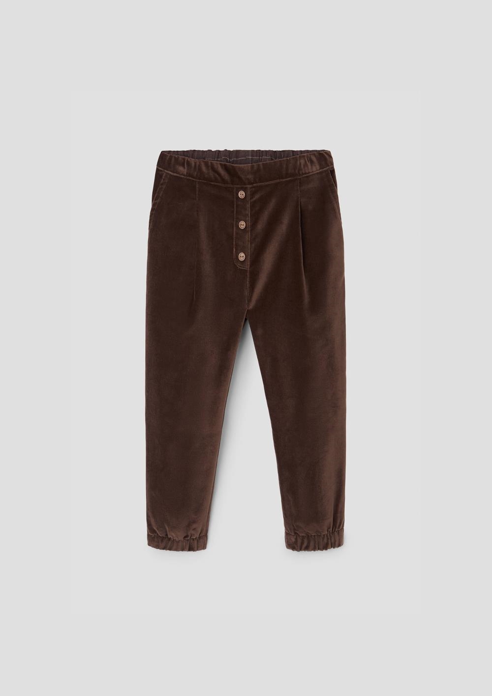 Mod.31.3 Brown velvet jogger trousers | AW26.27 Mod.31.3 Brown velvet jogger trousers