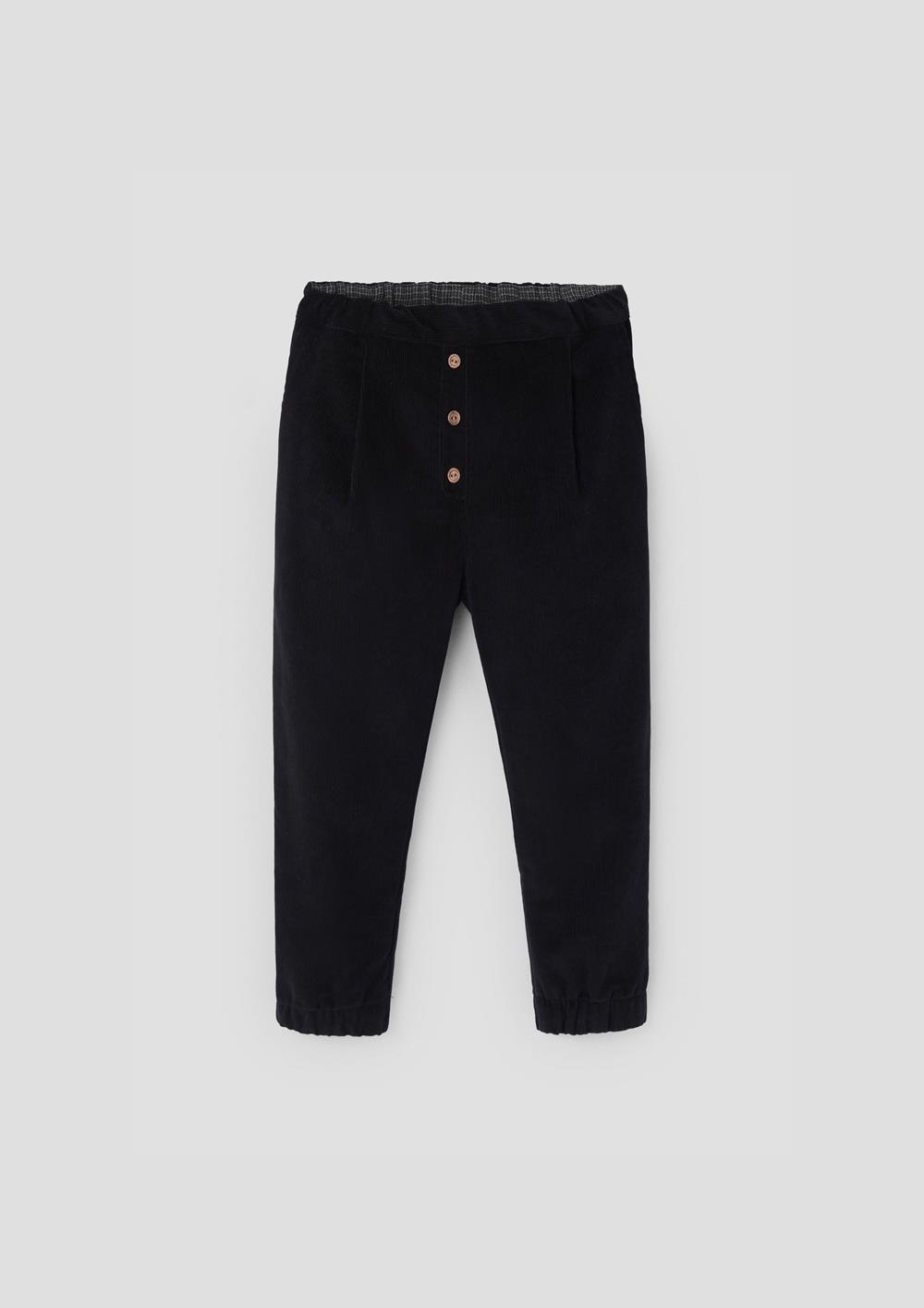 Mod.31.4 Black corduroy jogger trousers | AW26.27 Mod.31.4 Black corduroy jogger trousers