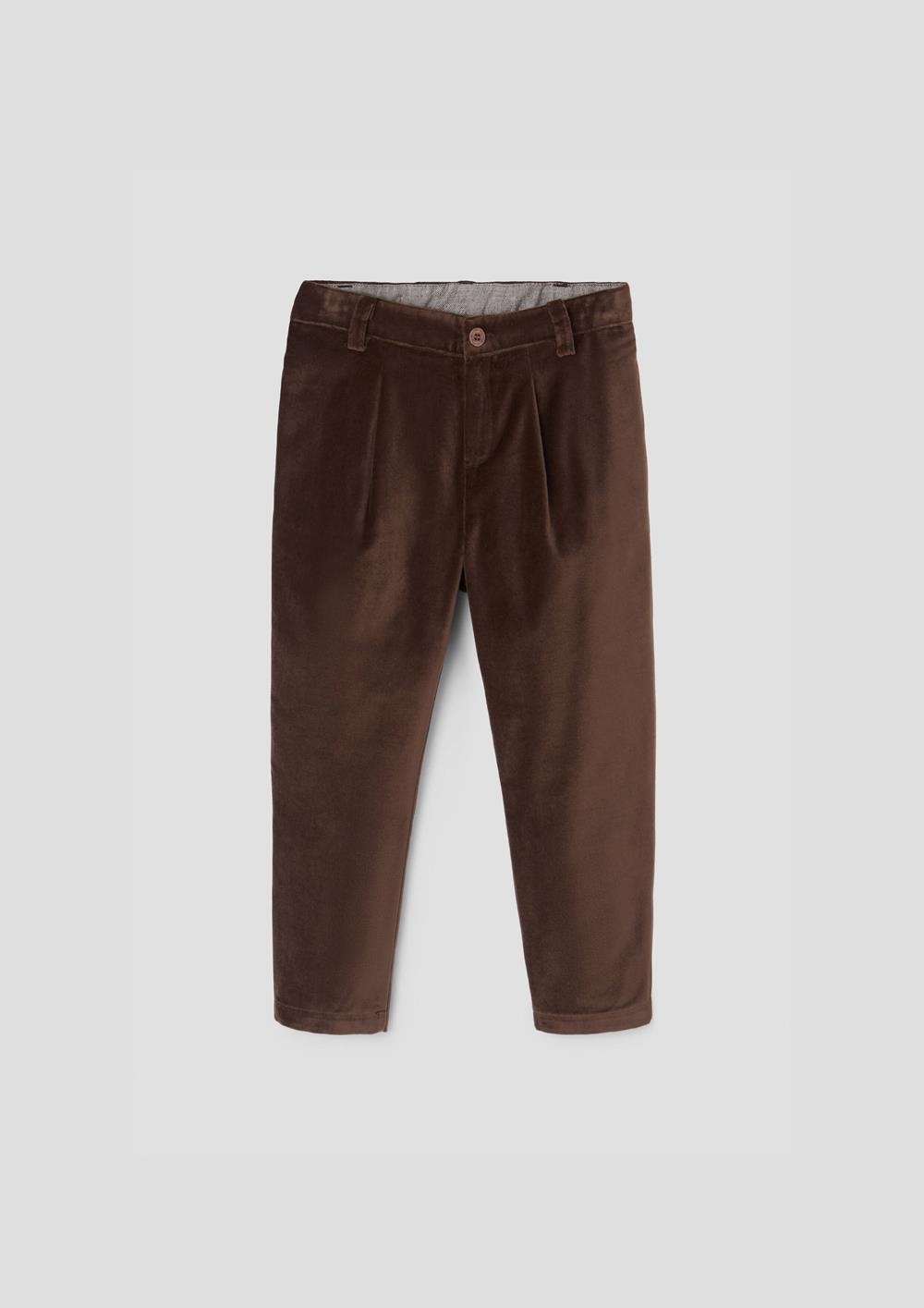 Mod.32.3 Brown velvet chino trousers | AW26.27 Mod.32.3 Brown velvet chino trousers