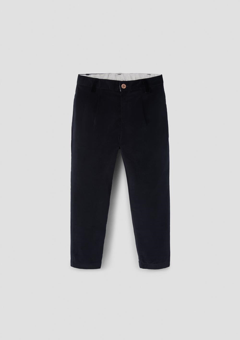 Mod.32.4 Black velvet chino trousers | AW26.27 Mod.32.4 Black velvet chino trousers