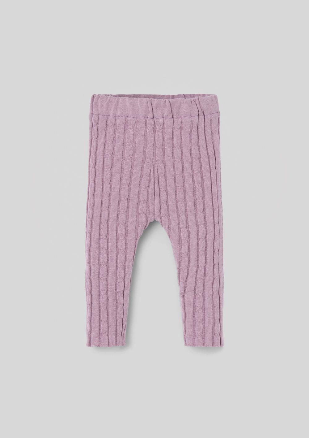 Mod.35.2 Mauve knitted leggings | aw26.27 Mod.35.2 Mauve knitted leggings