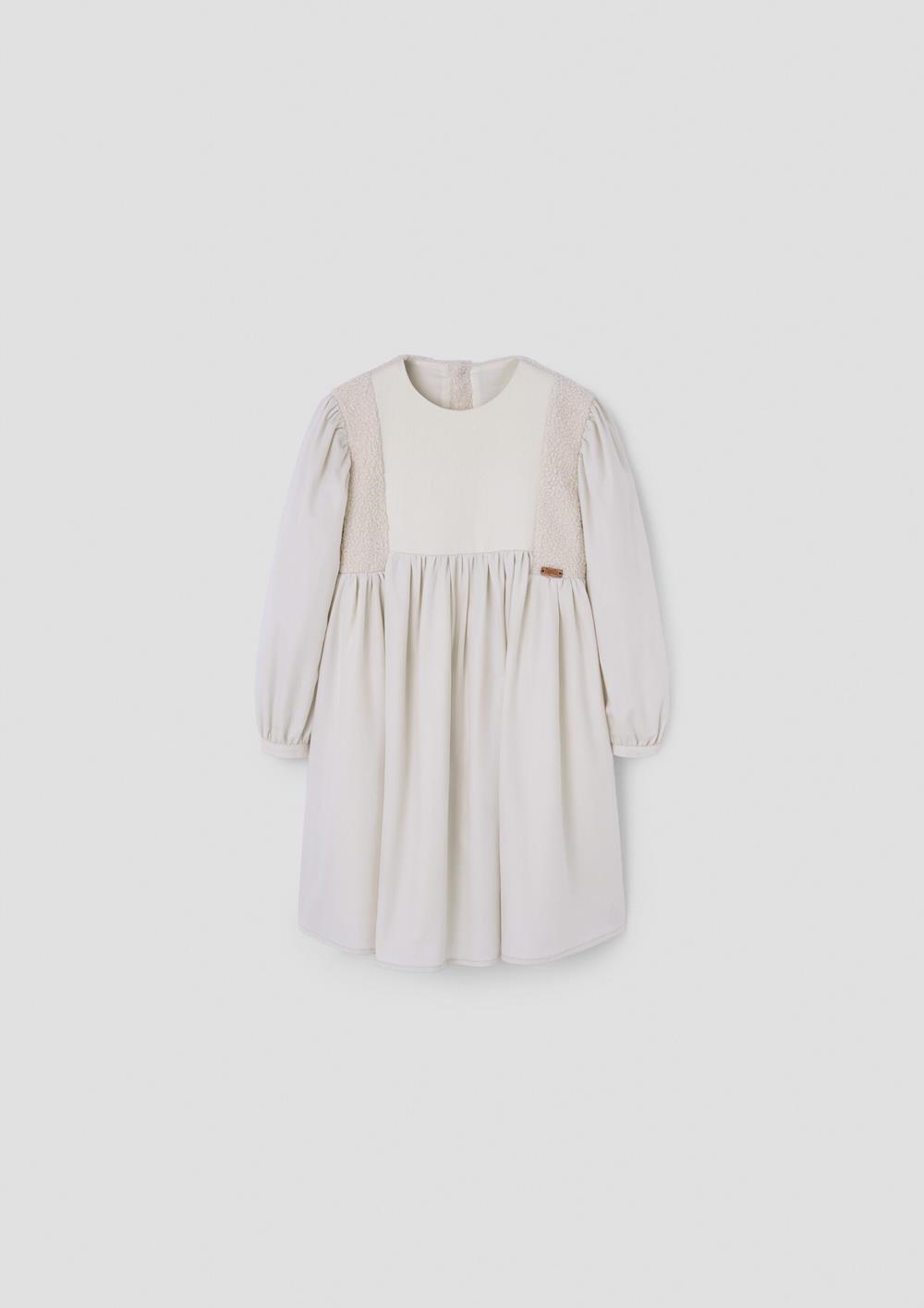 Mod.46.1 Off-white dress with panels | AW26.27 Mod.46.1 Off-white dress with panels