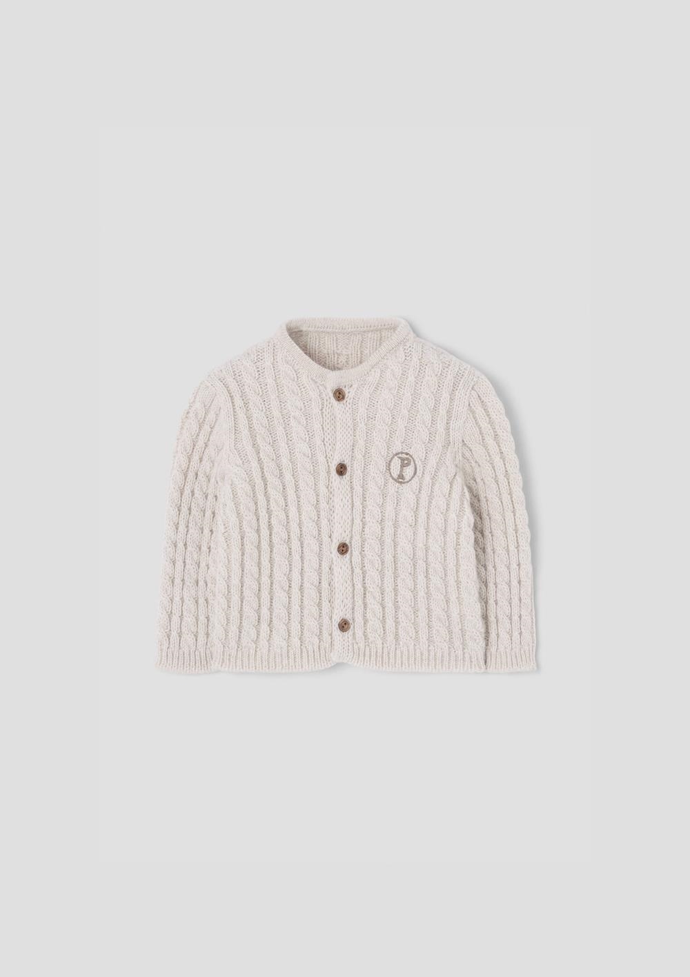 Mod.57.1 Off-white knitted jacket | AW26.27 Mod.57.1 Off-white knitted jacket