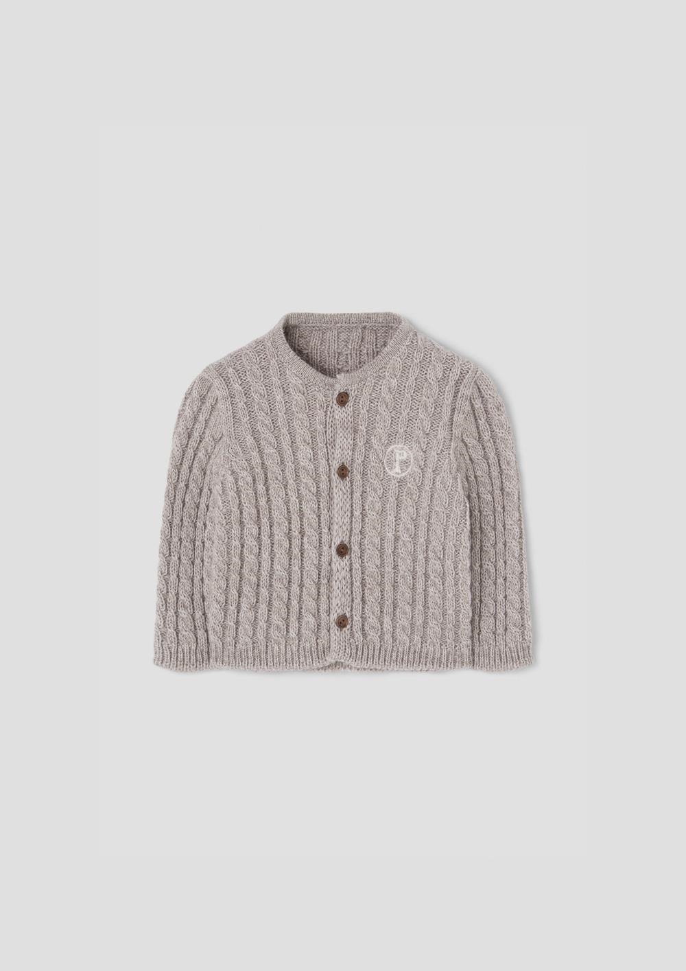 Mod.57.2 Sand knitted jacket | AW26.27 Mod.57.2 Sand knitted jacket