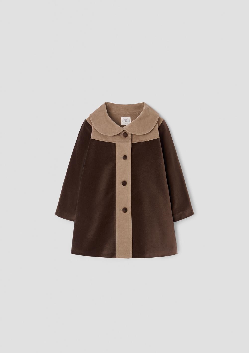 Mod.61.1 Brown velvet coat with yoke | AW26.27 Mod.61.1 Brown velvet coat with yoke