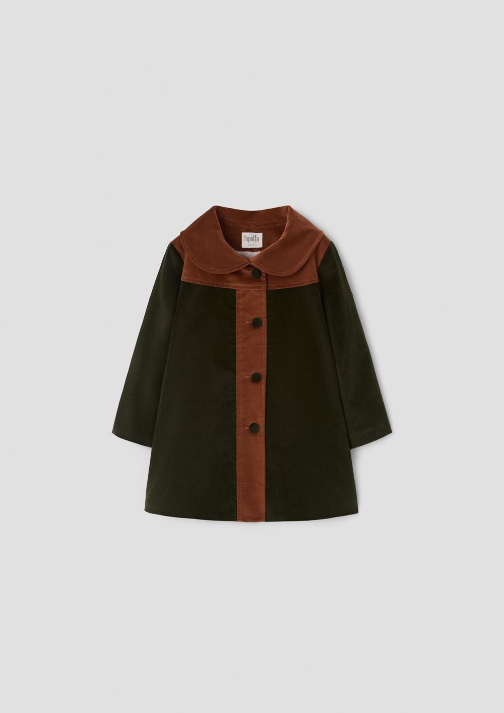 Mod.61.2 Moss green velvet coat with yoke | AW26.27 Mod.61.2 Moss green velvet coat with yoke