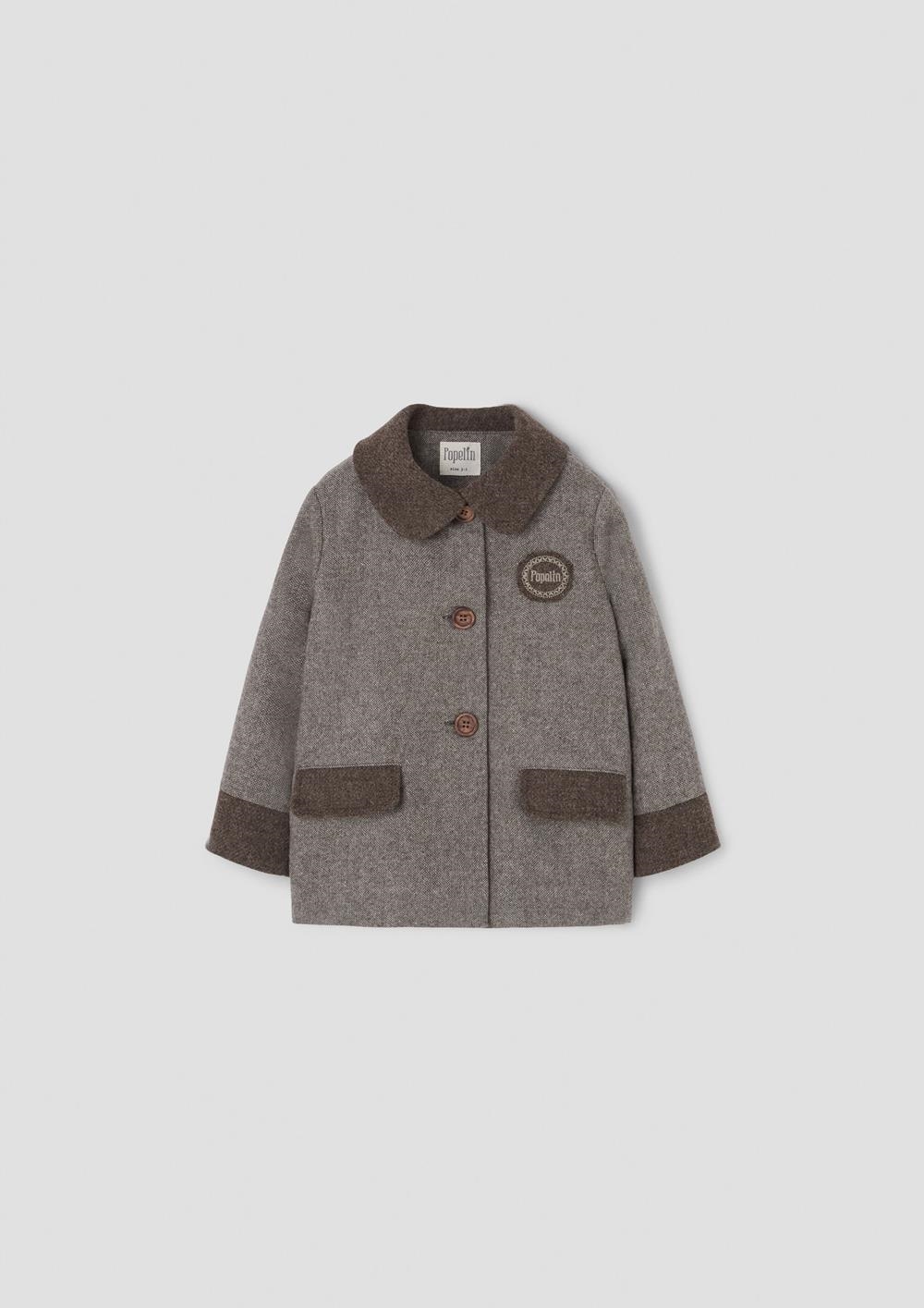 Mod.62.4 Brown fleck contrasting coat | AW26.27 Mod.62.4 Brown fleck contrasting coat