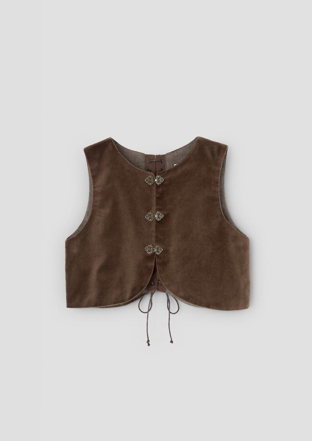 Mod.106.2 Special brown velvet waistcoat | AW26.27 Mod.106.2 Special brown velvet waistcoat