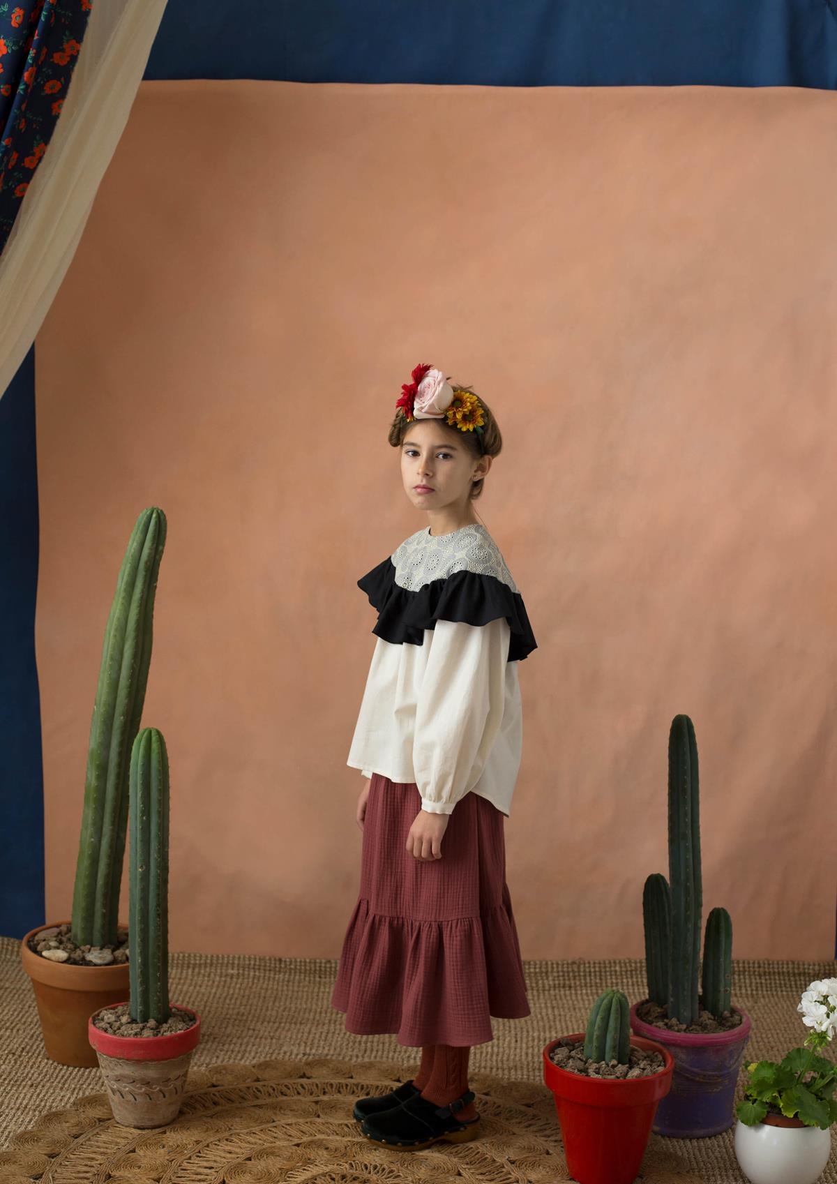Mod.14.2 Earth tone Mexican skirt | AW19.20.Mod.14.2 Earth tone Mexican skirt | 1