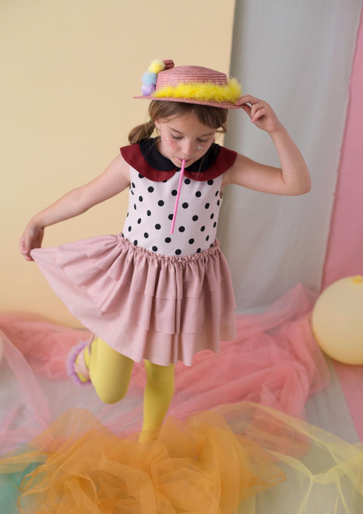 Double frill frocks clearance