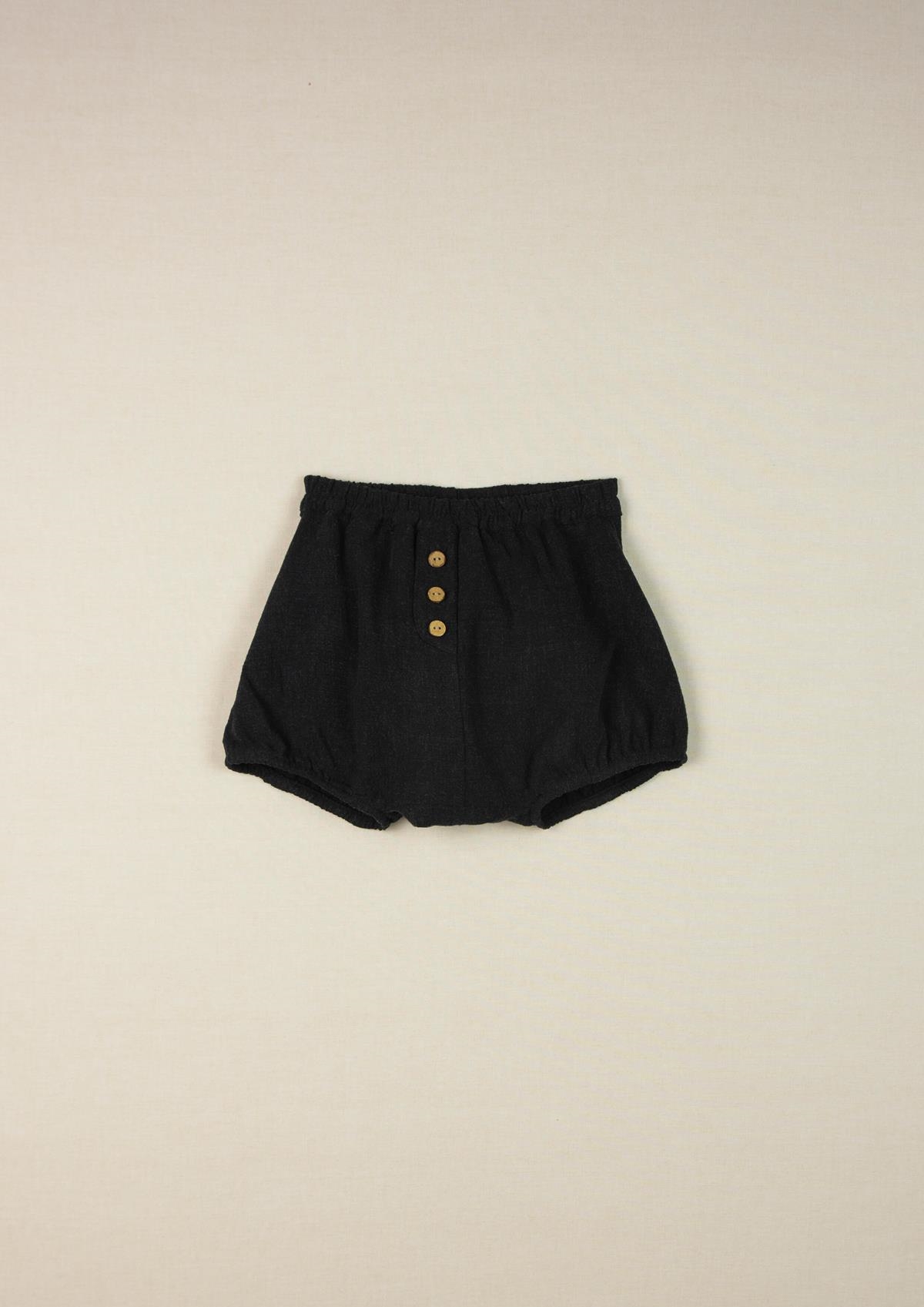 Mod.7.5 Black culotte with placket | SS21Mod.7.5 Black culotte with placket | 1