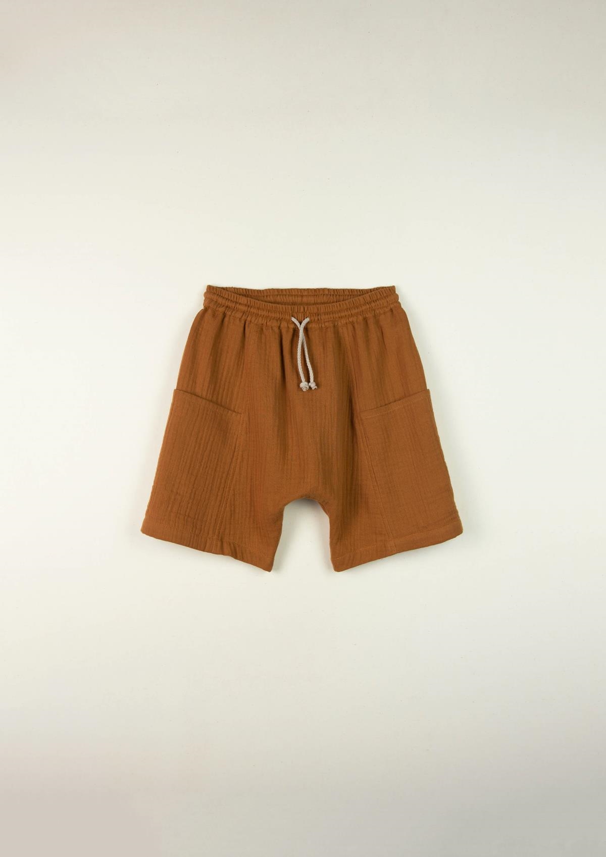 Mod.8.2 Brown baggy bermuda shorts with deep pocket | SS21Mod.8.2 Brown baggy bermuda shorts with deep pocket | 1