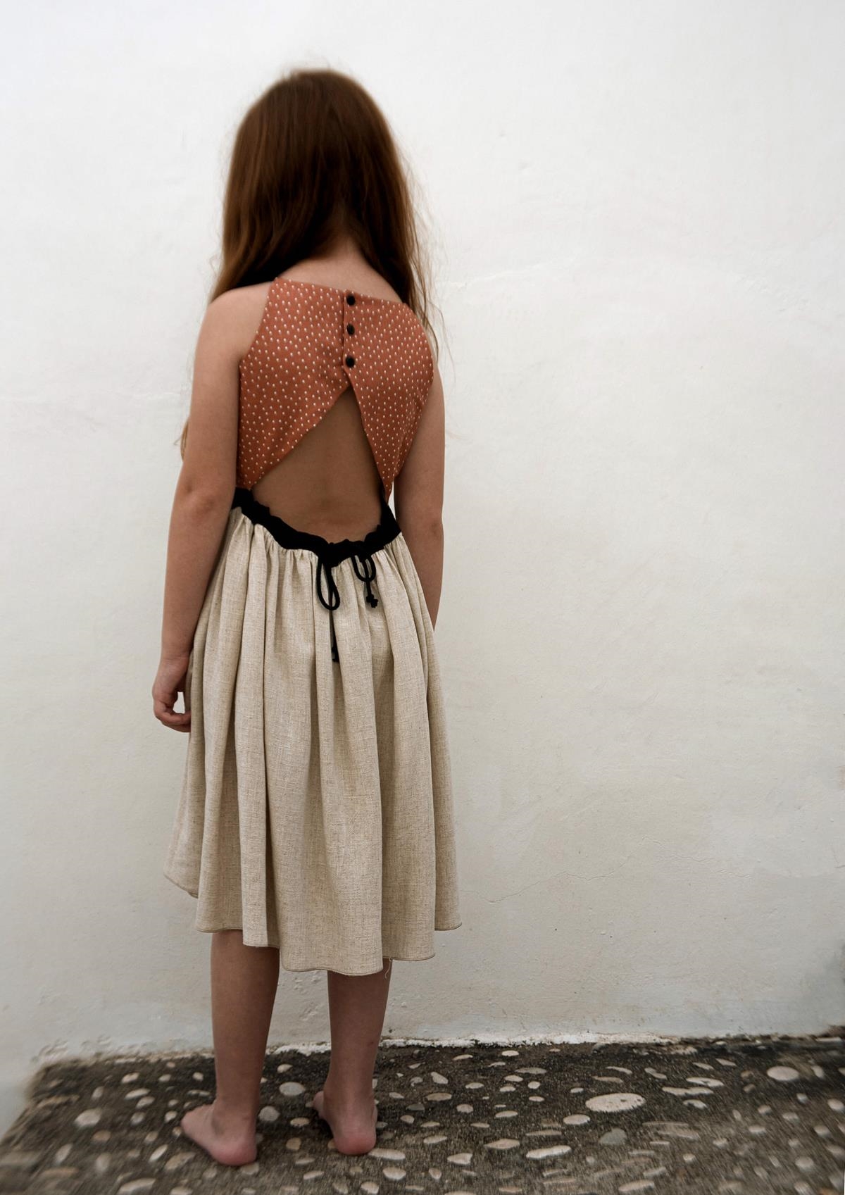 Mod.29.3 Beige dress with straps | 7535 | 1