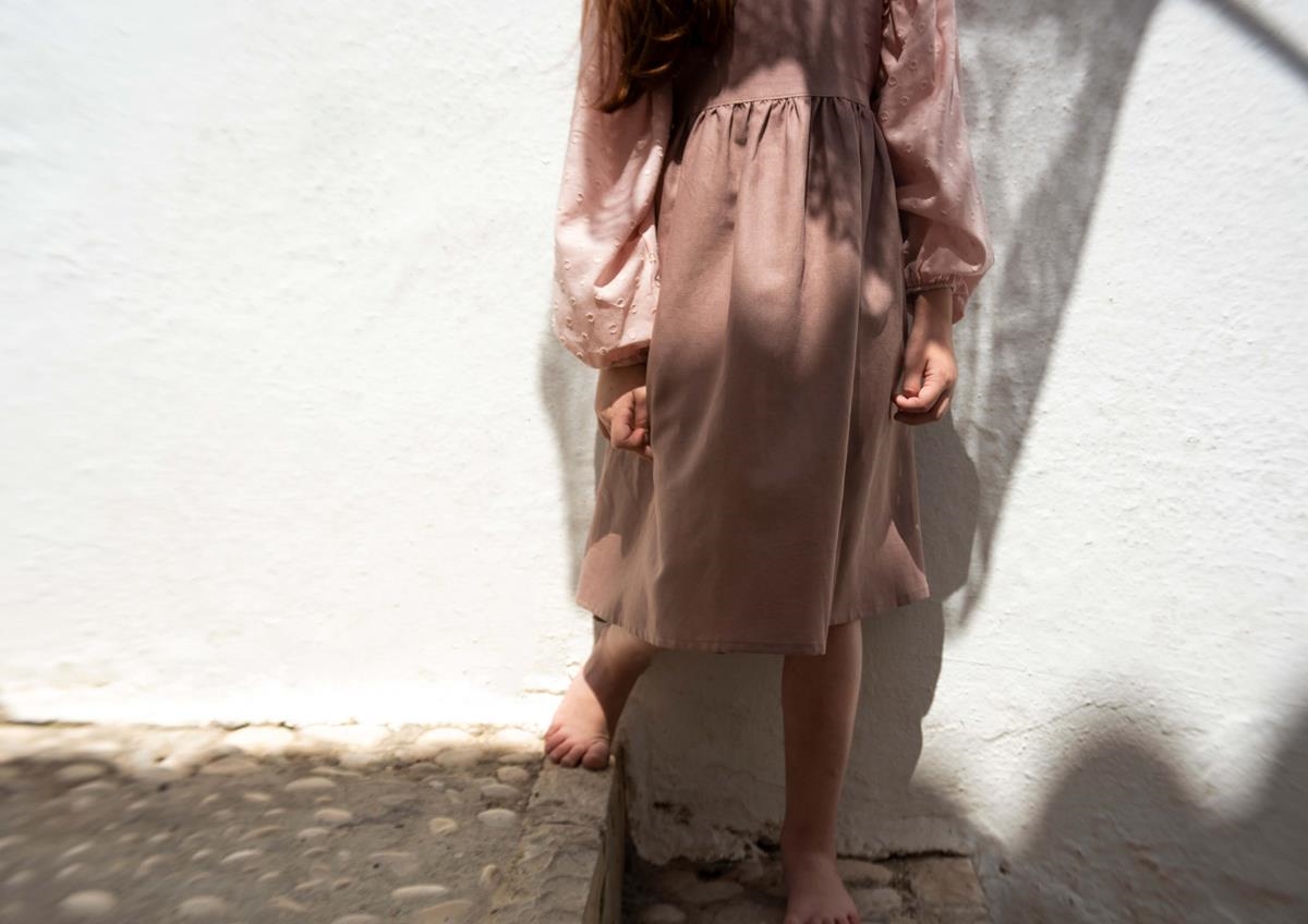 Mod.32.2 Long-sleeved pink dress | SS21Mod.32.2 Long-sleeved pink dress | 1